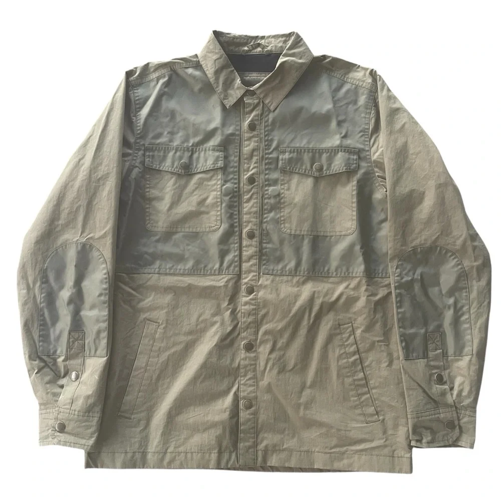 Howler Brothers Manakin Stable Coat Medium Snap Front Chore Jacket Outdoor Olive - Picture 2 of 10